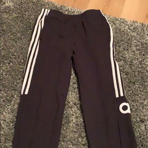 Black kids adidas pants size L